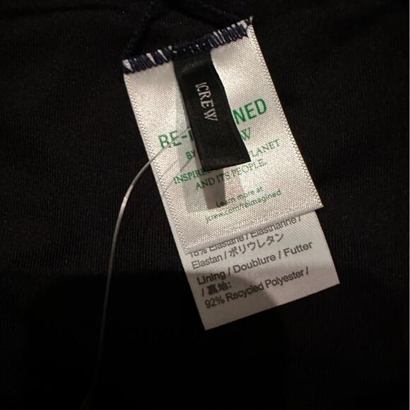 J. Crew Curved-Waist Cheeky Bikini Bottom in Navy Blue Sz‎ XXL NEW - Picture 4 of 6